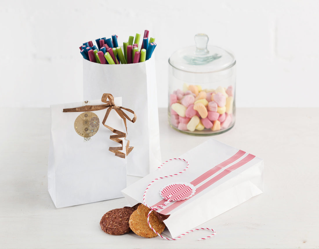 Blockbodenbeutel weiß 15 St.