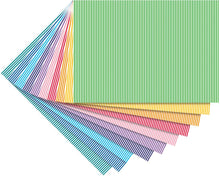 Motivkarton Streifen klein 50x70 cm 10 Bogen