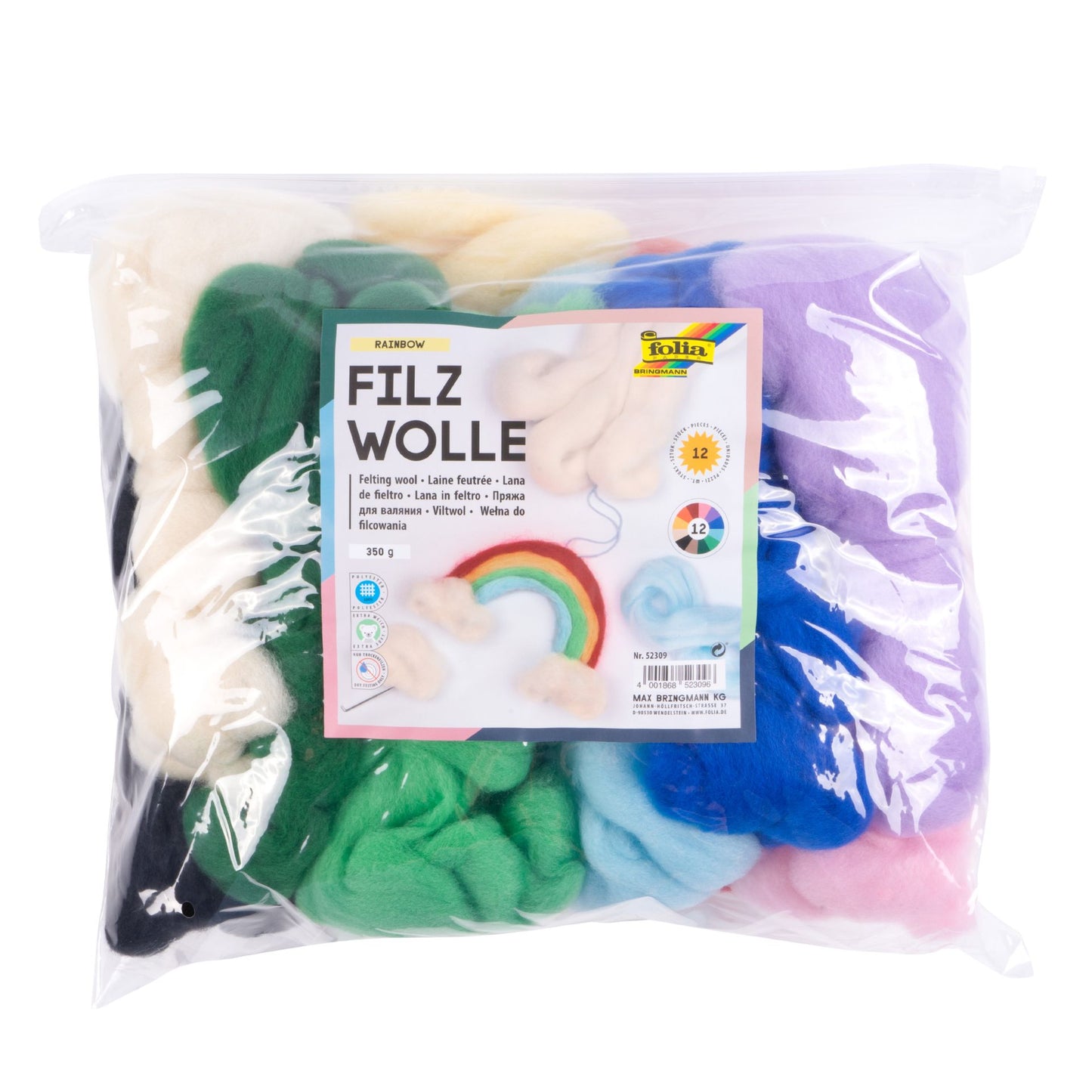 Märchenwolle in 12 Farben sortiert, 350 g