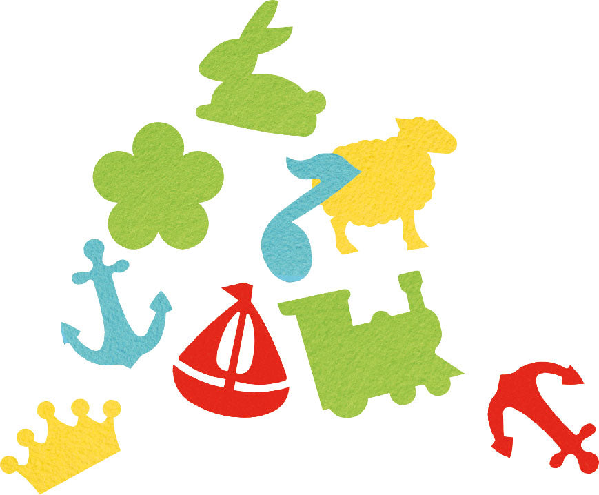 Filzstanzteile Kids 112 St. selbstklebend