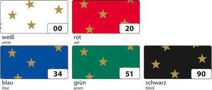 Fotokarton mit Sternen 50 x 70 cm 300g/m² 10 Bg. je Farbe