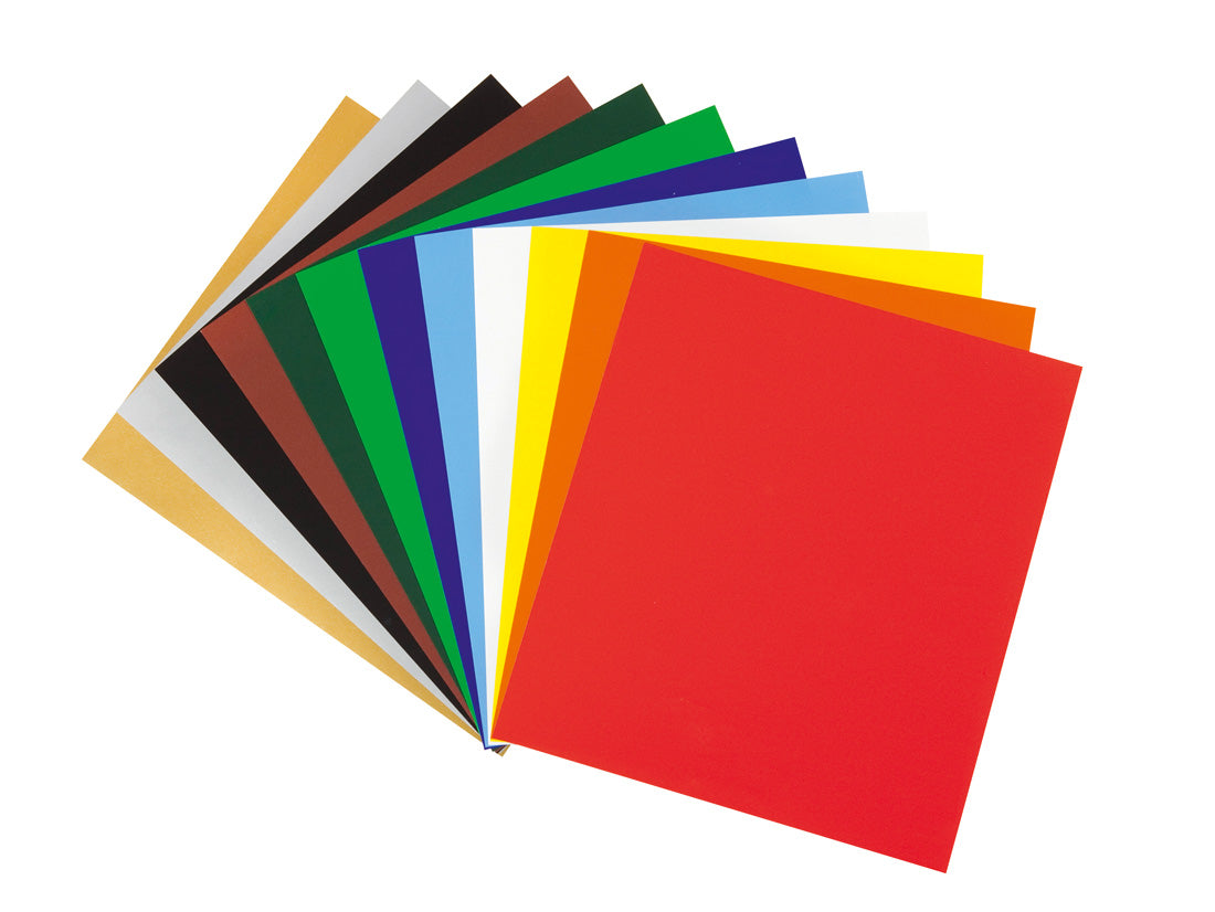 Papier caoutchouté coloré, 60 feuilles de couleurs assorties