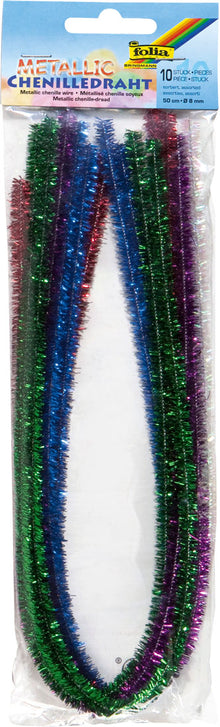 Chenilledraht metallic MIX 10 Stück/5Fb.