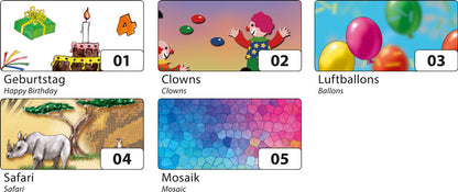 Transparentpapier KIDS 5 Rollen je Motiv 50,5x70cm