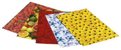 Transparentpapier FRUITS & FLOWERS 10 Bogen 50,5x70 cm