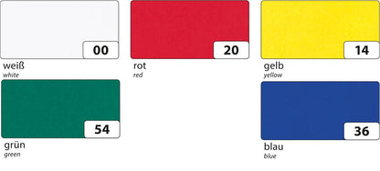 Transparentpapier 10 Bg. /5 Farben MIX 70 x 50,5cm