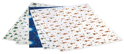 Transparentpapier WEIHNACHTEN/2 5 Rollen je Motiv