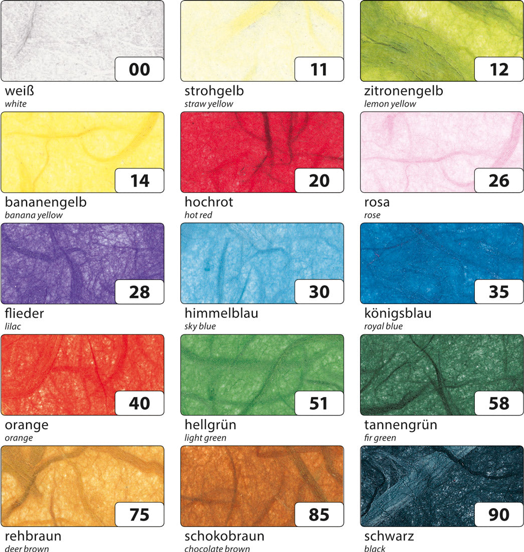 Strohseide Faserseide 47x64cm 10 Bogen