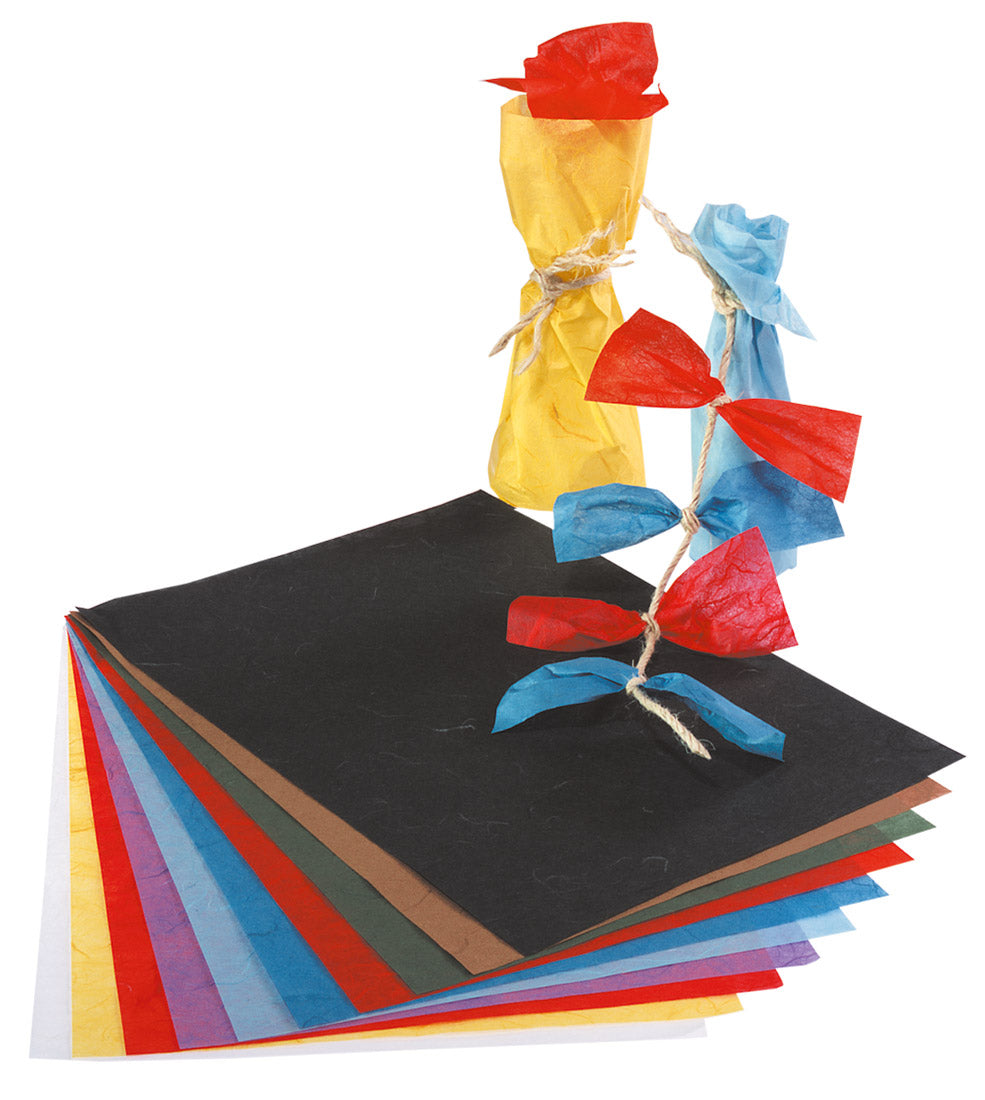 Strohseide Faserseide MIX 10 Bg. 47x64cm