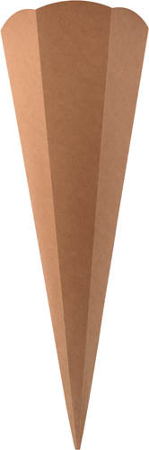 Schultüte-Rohlinge Braun 5er Set