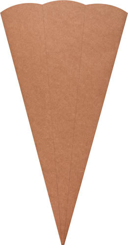 Schultüte-Rohlinge Braun 5er Set