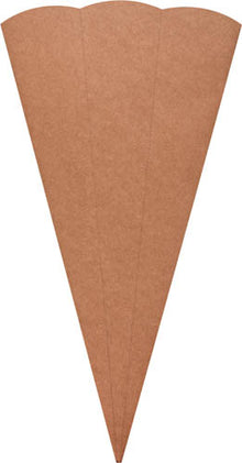 Schultüte-Rohlinge Braun 5er Set