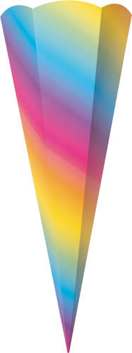 Schultüten-Rohlinge Regenbogen 5 St.