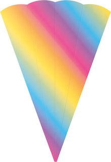 Schultüten-Rohlinge Regenbogen 5 St.