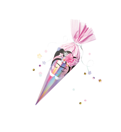 Schultüte Bastelset mit 3 Motivvorlagen für Einhorn oder Frida oder Meerjungfrau