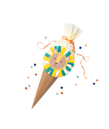 Schultüte Bastelset mit 3 Motivvorlagen für Lama oder Löwe oder Faultier