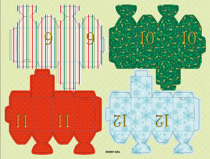 Adventskalender zum Basteln Weihnachtszug