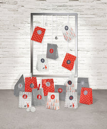 Adventskalender Papiertüten mit Stickern