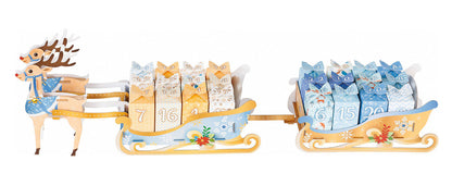 Adventskalender zum Basteln Rentierschlitten