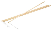 Laternenholzstäbe mit Drahtbügel 50 St.