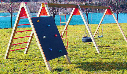 Aire de jeux d'escalade et de balançoires UDO