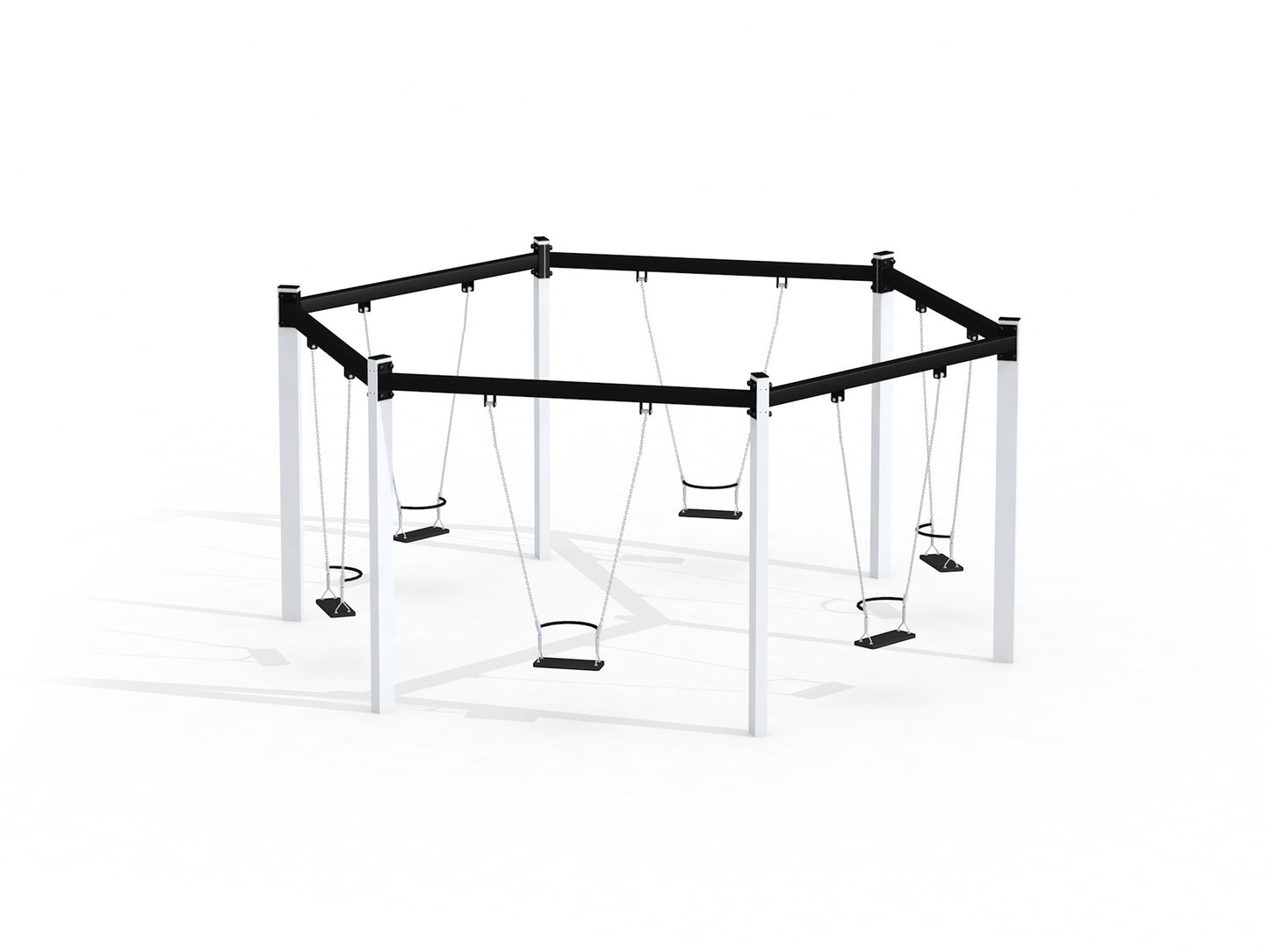 Hexagon Schaukel Silber