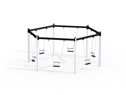 Hexagon Schaukel Silber