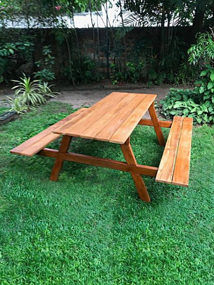 Tisch- und Bankkombination Lärche SH 30 cm