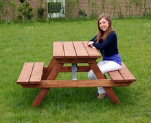 Tisch- und Bankkombination Lärche SH 44 cm