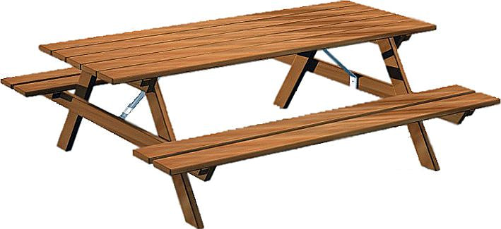 Tisch- und Bankkombination Lärche SH 30 cm