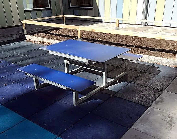 Tisch und Bankkombination HPL-Platten