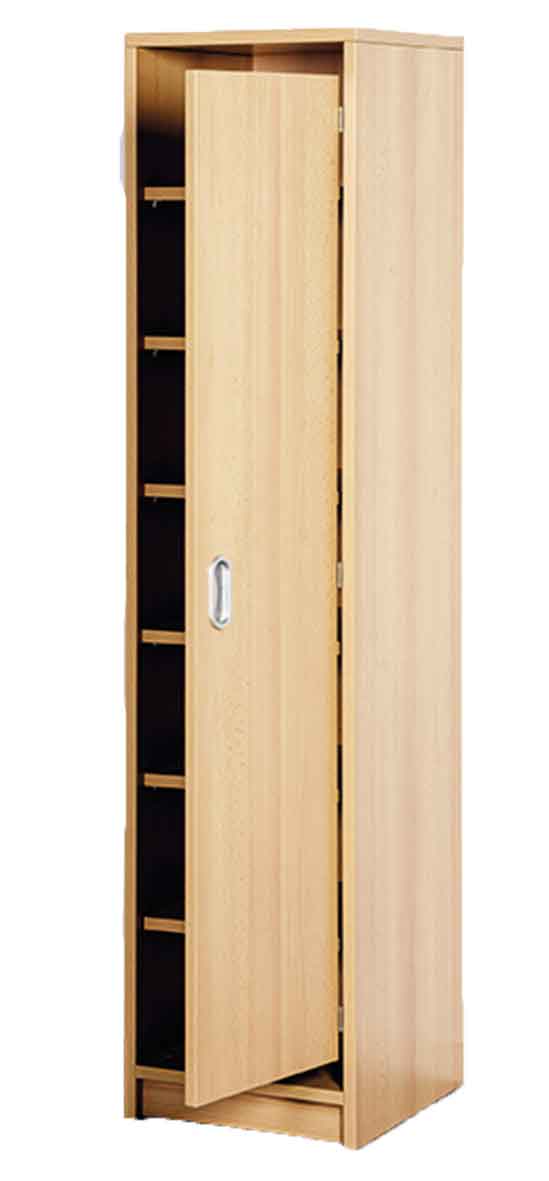 Schrank mit verkürzter Tür und 6 festen Böden