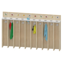 Waschraumbord mit Becherleiste und Handtuchhaken 10 Plätze