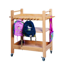 Taschenwagen mit 28 Haken Buche