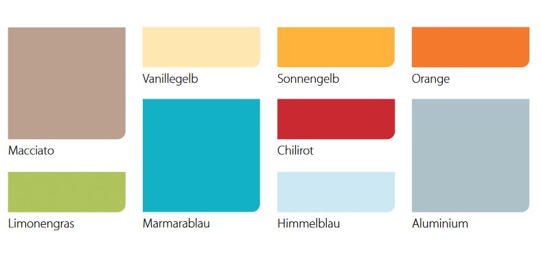 Komplettgarderobe für 4 Kinder mit Rückwand 80 cm