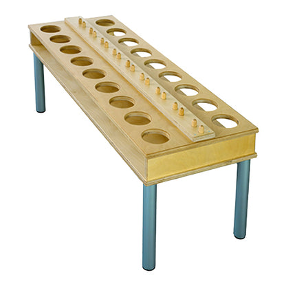 Height-adjustable color mixing table