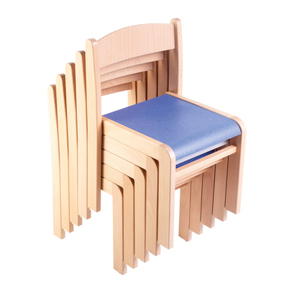 Chaise empilable LIMBI avec surface stratifiée