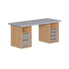 Bastelarbeitsplatz kreativ mit 2 Stauregalen