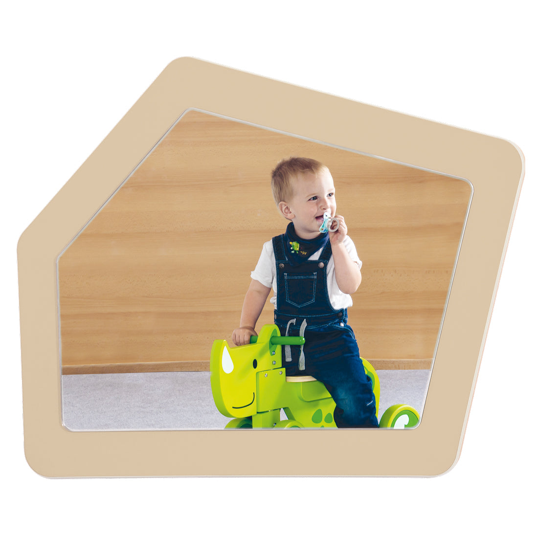 Spiegel kleines 5-Eck 90 x 70 cm