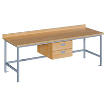 Werkbank mit 2 Schüben mittig versch. Höhen