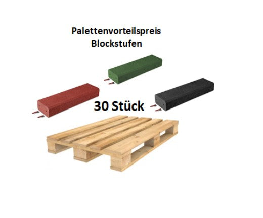 Blockstufen Palette