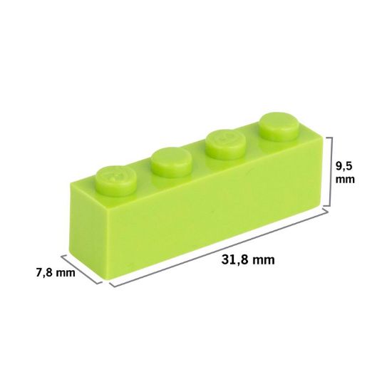 Q-Bricks Kindergarten Bausteine Blütenmischung im Koffer  750 Stk.