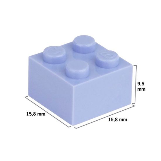 Q-Bricks Kindergarten Bausteine Gebäudemischung im Koffer  750 Stk.