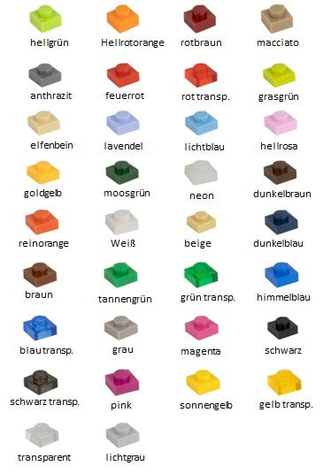 Q-Bricks Kindergarten Bausteine Blütenmischung im Koffer  750 Stk.