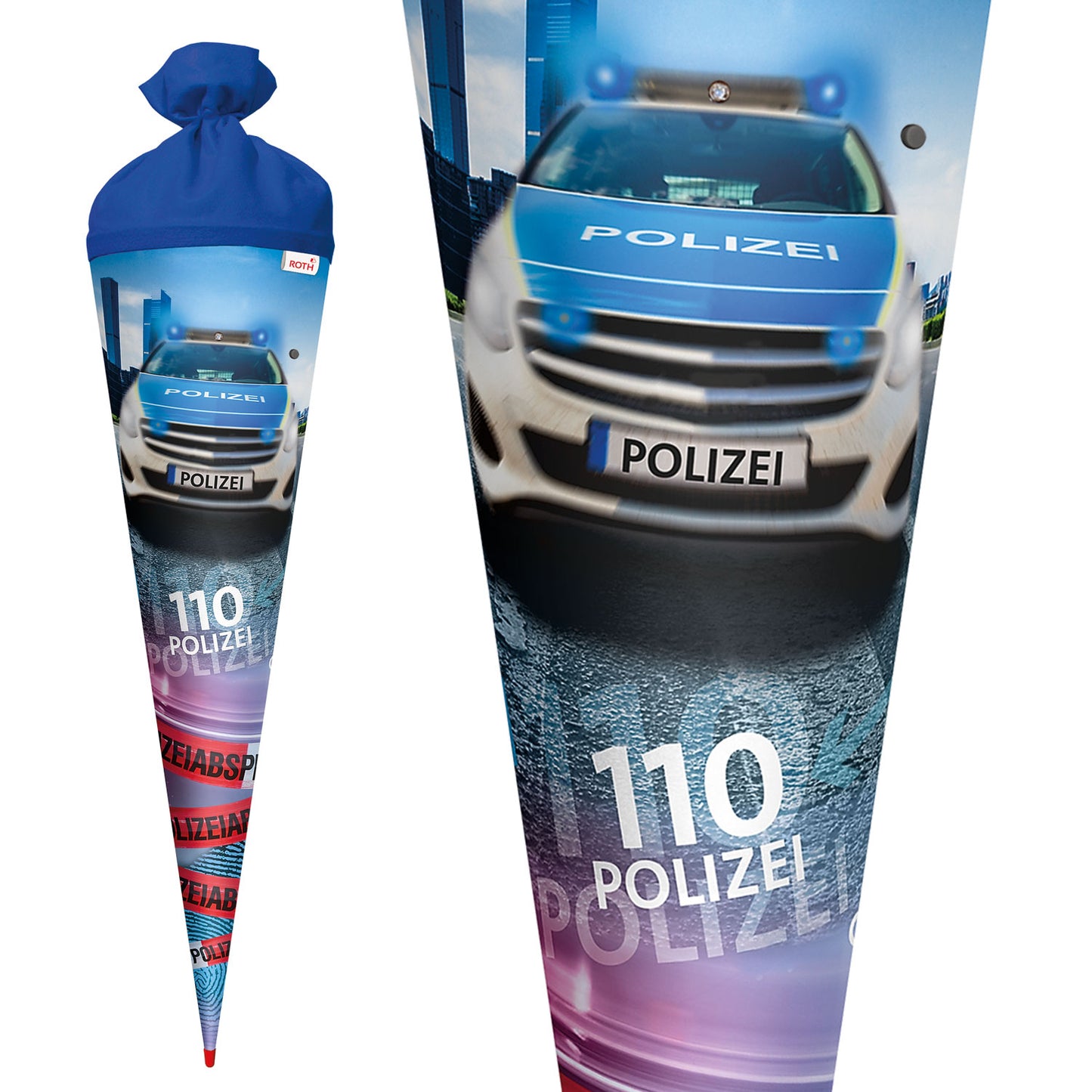 Roth Schultüte Motiv  Polizei 110