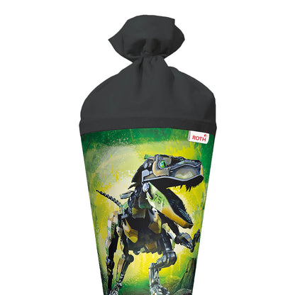 Roth Schultüte Motiv Robo-Rex rund verstärkte Spitze mit Filzverschluss 70 cm