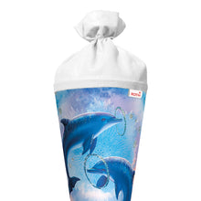 Roth Schultüte Motiv Delfine Glitter rund verstärkte Spitze mit Filzverschluss 70 cm