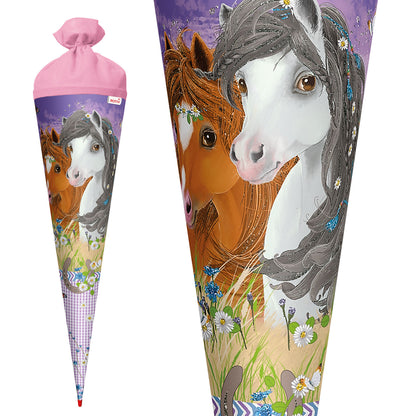 Roth Schultüte Motiv  Blumenpferde