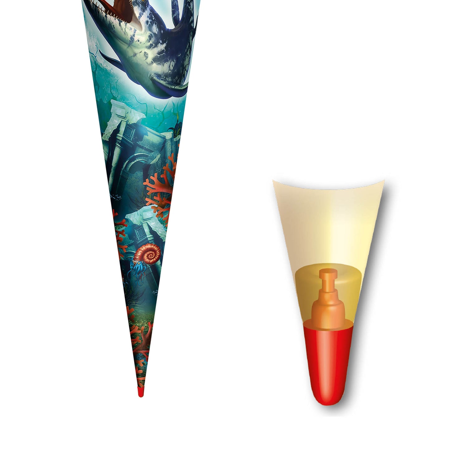 Roth Schultüte Motiv  Dino Mosasaurus