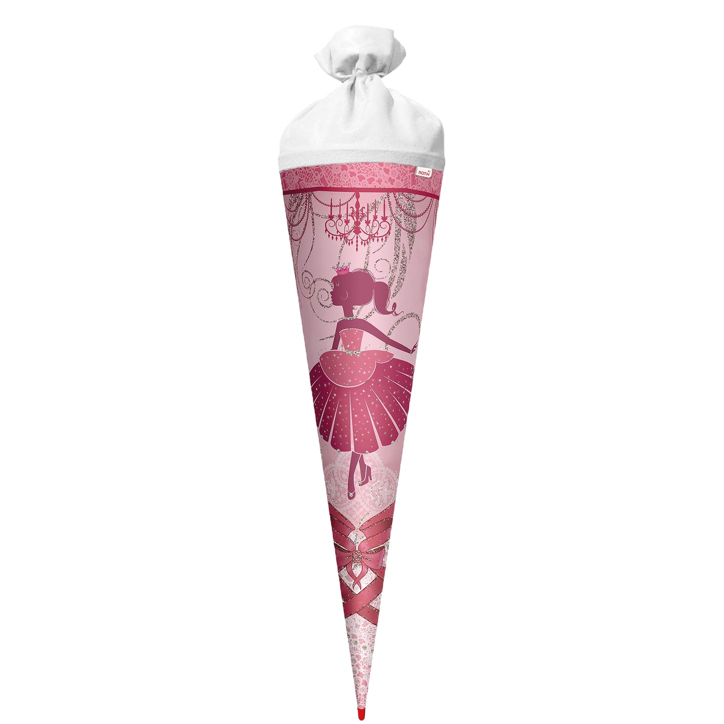 Roth Schultüte Motiv Ballerina rund verstärkte Spitze mit Filzverschluss 70 cm